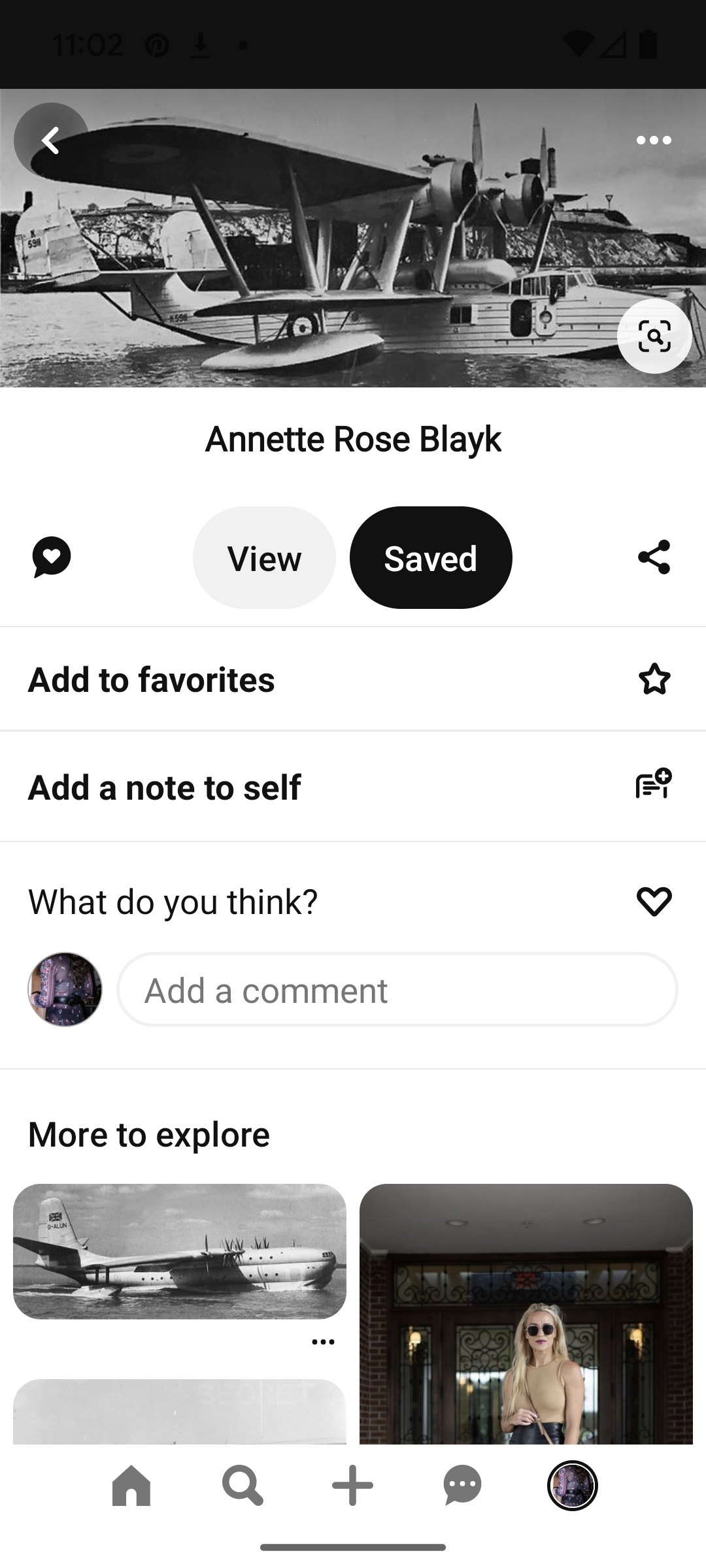 ./20240609-110205 - Pinterest Women LABELED 'Annette Rose Blayk' - Saunders-Roe SARO A-27 London Flying Boat.png